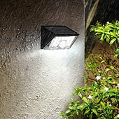 abordables Appliques d'extérieur-Applique murale solaire intelligente d'extérieur avec détecteur de mouvement, étanche IP65, 22 LED, 4 modes d'éclairage, lampe décorative pour jardin, cour, clôture, mur, villa, porche