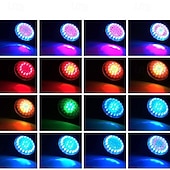 Недорогие Подводное освещение-аквариумный прожектор с Bluetooth, пультом дистанционного управления, кнопками, IP68, уличный погружной светильник, светильник для бассейна.