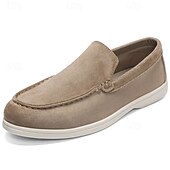 Χαμηλού Κόστους Casual loafers-Ανδρικά σουέτ μοκασίνια – άνετα καλοκαιρινά casual παπούτσια με μαλακή εσωτερική σόλα, αναπνεύσιμο άνω μέρος, ιδανικά για διακοπές στην παραλία, καθημερινή αναψυχή και ταξίδια