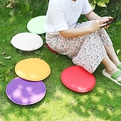 cheap Outdoor Recreation-3/6PCS Beach Camping Seat Cushions, Foldable Round Portable Small Picnic Mat, Dirt-Resistant Camping Pad, Outdoor Foldable Seat Cushion with Sponge Pad