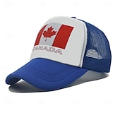 economico Cappellino da baseball da uomo-Per uomo Cappellino da Baseball Cappello da Sole Blu Nero Poliestere Patchwork Moda Streetwear Casual Casuale Quotidiano All'aperto Grafico Bandiera Protezione Solare Protezione solare Traspirabilità