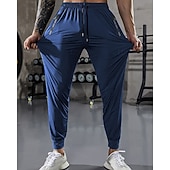halpa arkihousut-Miesten Urheiluhousut GYM housut Juoksuhousut Kouluts Urheilullinen Päivittäin Korkea Stretch Mukava Hengittävä Kurenauha Tasku Joustava vyötärö Tavallinen Täyspitkä Urheilu Vapaa-aika Urheiluvaatteet