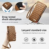 cheap 2026 Samsung Galaxy S26 Series-Phone Case For Samsung Galaxy S26 S26 Plus S26 Ultra Wallet Case Flip Cover Zipper with Wrist Strap Kickstand Retro TPU PU Leather