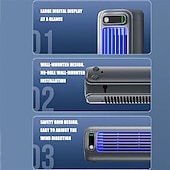 abordables Ventiladores-Aire acondicionado portátil, ventilador enfriador de aire personal de 3 velocidades para dormitorio, oficina, hogar y cocina, enfriador evaporativo silencioso de escritorio/torre, recargable por USB.
