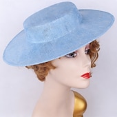 billige Fascinatorer-fascinators Sinamay Bryllup Bursdag Elegant Årgang Med Tyll Hodeplagg Hodeplagg