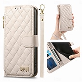 cheap 2026 Samsung Galaxy S26 Series-Phone Case For Samsung Galaxy S26 S26 Plus S26 Ultra Wallet Case Flip Cover Zipper with Wrist Strap Kickstand Retro TPU PU Leather