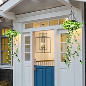 economico Luci paesaggistiche-Luci solari da giardino sospese per primavera ed estate, 66 LED realistici con fiori e rampicanti, decorazioni per esterni impermeabili IP65 per giardino, patio e recinzione, accensione automatica 8-12 ore, regalo per la mamma
