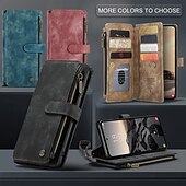 abordables 2026 Samsung Galaxy S26 Serie-teléfono Funda Para Samsung galaxia S26 S26 Ultra Plus Tarjetas billetera con Soporte con correa de muñeca Ranura para tarjetas Retro TPU Cuero de PU