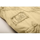 voordelige Klassiek-Voor heren Cargoshorts Korte broek Wandelshorts Zak Effen Comfort Draagbaar Kuitlengte Werk Casual Dagelijks Modieus Streetwear Leger groen Zwart