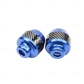 abordables Outillage à main-Lot de 2 protections universelles en alliage d'aluminium pour roues, fourches et cadre de moto/scooter ; patins de protection contre les chutes ; accessoires extérieurs pour moto
