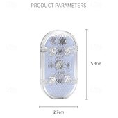 baratos Luzes decorativas-Conjunto de 1 conjunto de luzes LED internas sem fio para carro, luzes coloridas para interior de carro com 6 LEDs brilhantes, luz noturna LED interna portátil recarregável via USB para decoração de carro.