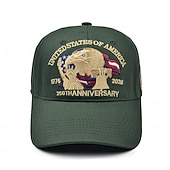 olcso Baseball sapkák-unisex 250./függetlenségi kalap, hordozható, lélegző, mindennapi, kültéri, utcai hímzés, zászlós