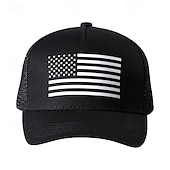  Casquette trucker américaine patriotique en maille, unisexe, ajustable, style papa, 4 juillet, jour de l'indépendance, 250e anniversaire.