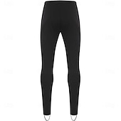 abordables Pantalones y Leggings de Patinaje Artístico-Pantalones de patinaje artístico Hombre Patinaje Sobre Hielo Prendas de abajo Negro Retazos Alta elasticidad Entrenamiento Competición Ropa de Patinaje Clásico Cristal / Strass Patinaje sobre hielo