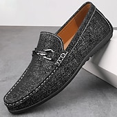abordables Mocasines casuales-Mocasines blancos de hombre con relieve de cocodrilo, zapatos casuales sin cordones con hebilla metálica para bodas, fiestas en resorts, eventos en yates, estilo casual de negocios y looks casuales elegantes de verano.