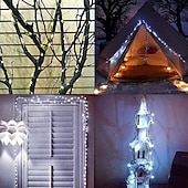 olcso Napelemes-100 m-es kültéri napelemes fényfüzér, 1000 LED, IP65 vízálló, 31 V-os napelem &amp;USB-ről tölthető, 8 funkciós távirányítóval, dekoratív LED-es lámpák kertbe, teraszra, medencébe, esküvőre, partira