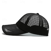 cheap Caps, Hats &amp; Visors-Baseball Cap Running Cap Sun Hat Unisex Cap Running Cap Solid Colored Sun Protection Windproof Quick Dry for Tennis Baseball Running Summer Spring Dark Grey Black Army Green