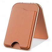 preiswerte Handy-Halter-2-in-1 magnetischer MagSafe-Wallet-Ständer, magnetisches Leder-Kartenetui für iPhone 17, 16, 15 Pro Max Serie mit verstellbarer Halterung