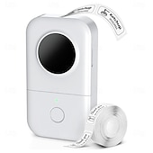 preiswerte Scanner &amp; Drucker-Bluetooth-Mini-Etikettendrucker, tragbarer Thermodrucker, kompakte wiederaufladbare Etiketten für Kinder, Schulen, Klassenzimmer und Lehrerbedarf, Etikettendrucker für Zuhause und Büro, kompatibel mit