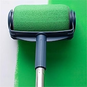 cheap Plant Care Accessories-Paint Roller Brush With Extension Rod - Handheld Paint Roller - Cleaning Paint Roller - Roller Tool For Painting Room Walls Ceilings Floors