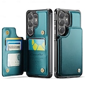 cheap 2026 Samsung Galaxy S26 Series-Phone Case For Samsung Galaxy S26 S26 Ultra Plus Wallet Case Flip Cover with Stand Holder Card Slot Shockproof Retro TPU PU Leather