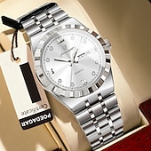 abordables Relojes de Cuarzo-872 nuevo reloj clásico de negocios de acero inoxidable ultrafino para hombre, reloj de pulsera de cuarzo luminoso resistente al agua