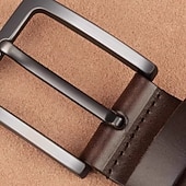 abordables Ceintures pour homme-Homme Ceinture Boucle automatique Cuir Chrome Streetwear Contemporain Classique Loisir Couleur Unie Noir Marron Quotidien Affaires Formel Ceinture Taille