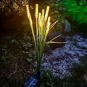 abordables Luces de camino y linternas-2 luces solares de exterior con forma de estaca de burbujas de 10 cabezas, impermeables, con LED oscilantes para jardín, patio, césped, camino, villa, fiesta, cumpleaños, vacaciones e iluminación de