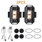 お買い得  家庭の改善-オートバイ用ライト、ドローン用ストロボライト、7色ミニUSB LED、衝突防止、バイク、航空機、夜間飛行、点滅警告信号ライト