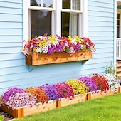 お買い得  造花-屋外用UV耐性フェイクパンツ春の花の造花24束、屋外プランター、結婚式、自宅、庭、パティオ、ポーチの装飾（8色）