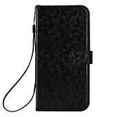 billige 2026 Samsung Galaxy S26-serien-telefon Etui Til Samsung Galaxy S26 S26 Pluss S26 Ultra Lommebok-kortveske Magnetisk Helkroppsbeskyttende med nøkkelbånd Kontor / Bedrift Geometrisk mønster TPU