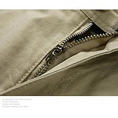 ieftine Clasic-Bărbați Pantaloni de marfă Pantaloni Scurți Cargo Pantaloni Scurți Pantaloni scurți casual Buzunar Simplu Confort Lungimea genunchiului Casual În aer liber Haine de strada Modă Șic Stradă Negru