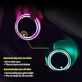 رخيصةأون أضواء الديكور-أضواء حامل أكواب السيارة بتقنية LED، مقاومة للماء، قابلة لتغيير الألوان إلى 7 ألوان، قاعدة أكواب قابلة للشحن عبر منفذ USB، ملحقات إضاءة داخلية للسيارة، مناسبة لجميع أنواع السيارات، بما في ذلك سيارات