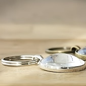  36dílná sada klíčenek na párty k 250. výročí - 12 klíčenek / 12 přáníček / 12 organzových sáčků, 2D plochý design se sochou svobody a orlem, 250 let 1776-2026, ideální jako dárek ke Dni nezávislosti.