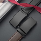 preiswerte Herren-Gürtel-Herren Gürtel Automatische Schnalle Leder Chrom Streetwear Zeitgenössisch Freizeit Einfach A01 A02 Lässig Täglich Geschäft Formell Taillengürtel