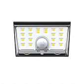 abordables Appliques d'extérieur-Applique murale solaire intelligente d'extérieur avec détecteur de mouvement, étanche IP65, 22 LED, 4 modes d'éclairage, lampe décorative pour jardin, cour, clôture, mur, villa, porche