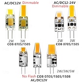 preiswerte LED Doppelsteckerlichter-10 Stück G4 LED-Lampen, dimmbar, flackerfrei, AC/DC 12 V / 12–24 V, 2 W 3 W, 1505 COB-LED-Lampen, ersetzen herkömmliche Halogenlampen für Strahler und Kronleuchter.