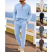 Недорогие спортивные костюмы-Муж. Спортивный костюм Спортивные костюмы Кулиска 2 предм Однотонный Футболка и брюки для бега Комплект спортивной одежды Лето Весна Темно-серый Черный Тренировка в тренажерном зале Бег Фитнес