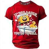  Hombre Argot divertido Camiseta Manga Corta Camiseta Impresión 3D Cuello Barco Camisa Moda Diario Diario Calle Brezo de pomelo Verano Primavera Ropa S M L XL XXL XXXL