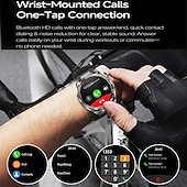 levne Chytré hodinky-iMosi TK40 Chytré hodinky 1.47 inch Chytré hodinky s Bluetooth voláním Krokoměr Záznamník hovorů Sledování aktivity Kompatibilní s Android iOS Unisex Hands free hovory Média kontrola Záznamník zpráv