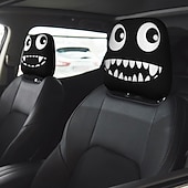 tanie Spersonalizowane tkaniny-spersonalizowane pokrowce na zagłówki samochodowe, zestaw 2 ochronnych pokrowców przeciwkurzowych, uniwersalny ochraniacz zagłówka fotela samochodowego