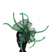 billige Fascinatorer-fascinators Linfrø Bryllup Årgang søt stil Med Tyll Hodeplagg Hodeplagg