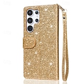 cheap 2026 Samsung Galaxy S26 Series-Phone Case For Samsung Galaxy S26 S26 Plus S26 Ultra Wallet Case Zipper Full Body Protective Kickstand Color Gradient sky PU Leather