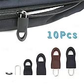baratos Ferramentas Manuais-Conjunto de 10 puxadores de zíper de reposição para roupas, malas, mochilas e barracas.