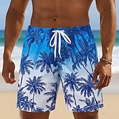 economico Piante e Fiori Tropicali-Per uomo Albero di Cocco Colore sfumato Piante Tropicali Costumi da bagno Costumi da bagno Pantaloncini da bagno Pantaloncini da Surf Misura del girovita medio Hawaiano Vacanza al Mare Tasche