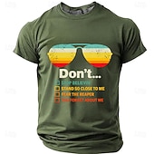 abordables T-shirts Graphiques de Musique et d'Instruments-Lunettes de soleil rétro pour homme, paroles de chansons « Don't Stop Believin' », « Stand So Close », « Fear the Reaper », « Forget About Me », t-shirt graphique inspiré des années 70 et 80, rock