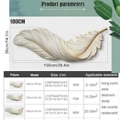 Недорогие Настенные светодиодные светильники-светодиодная лампа живопись смола прецизионная резьба живопись теплая лампа перо 3000k с дистанционным управлением с вилкой европейского стандарта картина на напольной панели минималистская фреска на крыльце диван фон настенная живопись ac220v