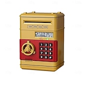 levne Dárkové předměty-Elektronická mincovní banka s ochranou heslem, ABS materiál, bankomat, digitální mince a vklad hotovosti, hudební hračka, dárek pro děti pro rané učení a vzdělávání