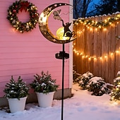 olcso Pathway Lights &amp; Lanterns-kültéri napelemes vízálló macska &amp;pillangós fém világító gömb alakú karólámpa, dekoratív led kert, udvar, ösvény, gyep, terasz, villa, farm hangulat &amp;tájvilágítás