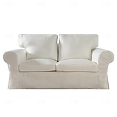 cheap Sofa Cover-2 Seat Sofa Cover or  2 Seat Sofa Bed Cover with Cushion Covers and Backrest Covers For Ektorp Couch Slipcover Washable Furniture Protector  LITB PRIME cover Ektcover
